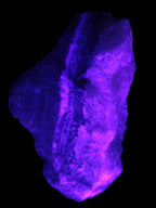 Pink Aragonite specimen on Ironstone matrix 102*53*36mm 276.8g in UV light - Rocks and Things Store