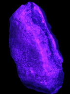 Pink Aragonite specimen on Ironstone matrix 102*53*36mm 276.8g in UV light - Rocks and Things Store
