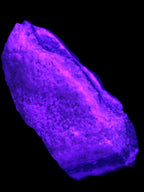 Pink Aragonite specimen on Ironstone matrix 102*53*36mm 276.8g in UV light - Rocks and Things Store
