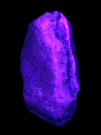 Pink Aragonite specimen on Ironstone matrix 102*53*36mm 276.8g in UV light - Rocks and Things Store