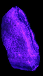 Pink Aragonite specimen on Ironstone matrix 102*53*36mm 276.8g in UV light - Rocks and Things Store