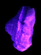 Pink Aragonite specimen on Ironstone matrix 102*53*36mm 276.8g in UV light - Rocks and Things Store