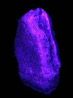 Pink Aragonite specimen on Ironstone matrix 102*53*36mm 276.8g in UV light - Rocks and Things Store