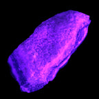 Pink Aragonite specimen on Ironstone matrix 102*53*36mm 276.8g in UV light - Rocks and Things Store