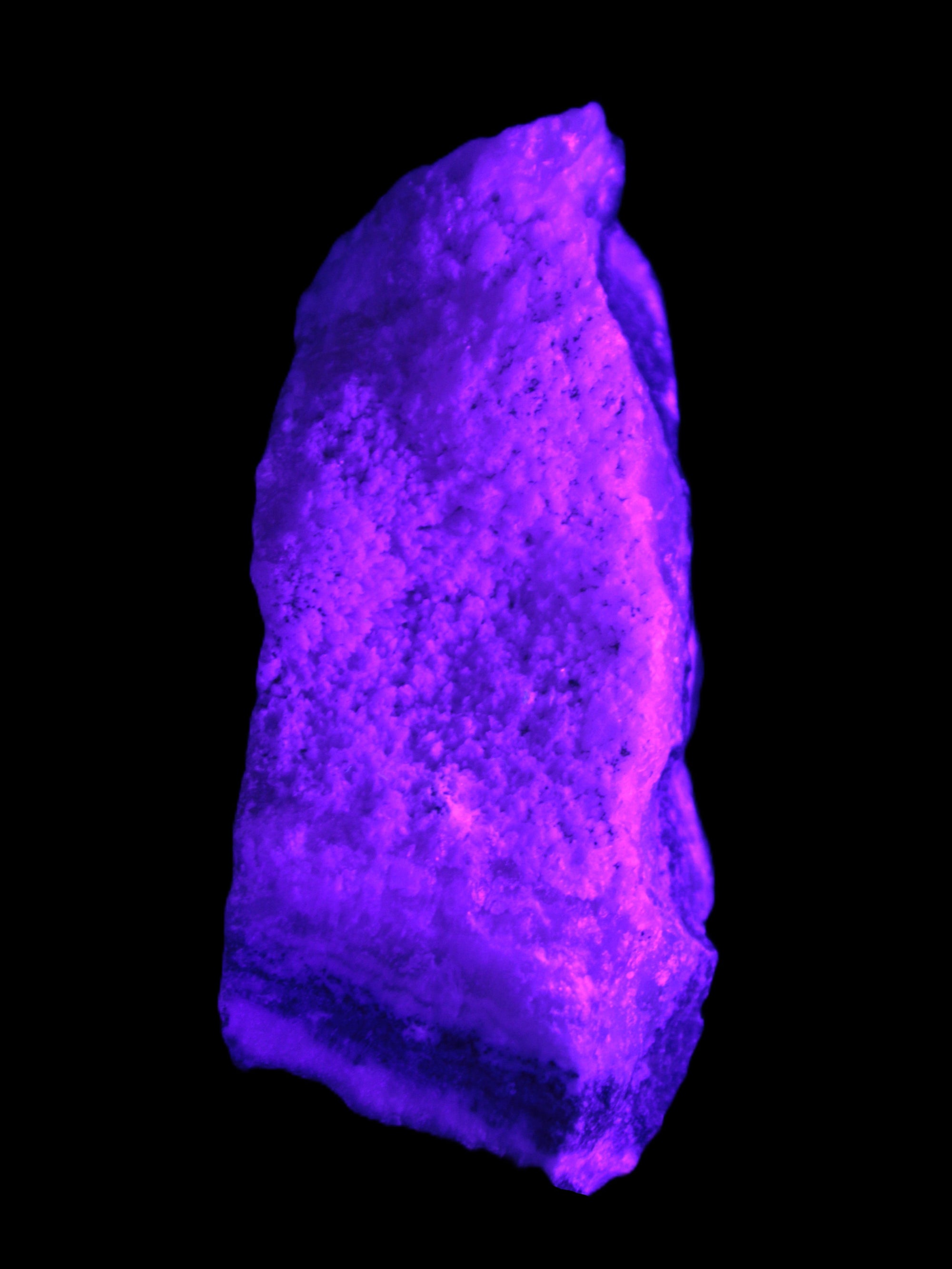 Pink Aragonite specimen on Ironstone matrix 102*53*36mm 276.8g in UV light - Rocks and Things Store