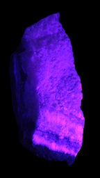 Pink Aragonite specimen on Ironstone matrix 102*53*36mm 276.8g in UV light - Rocks and Things Store