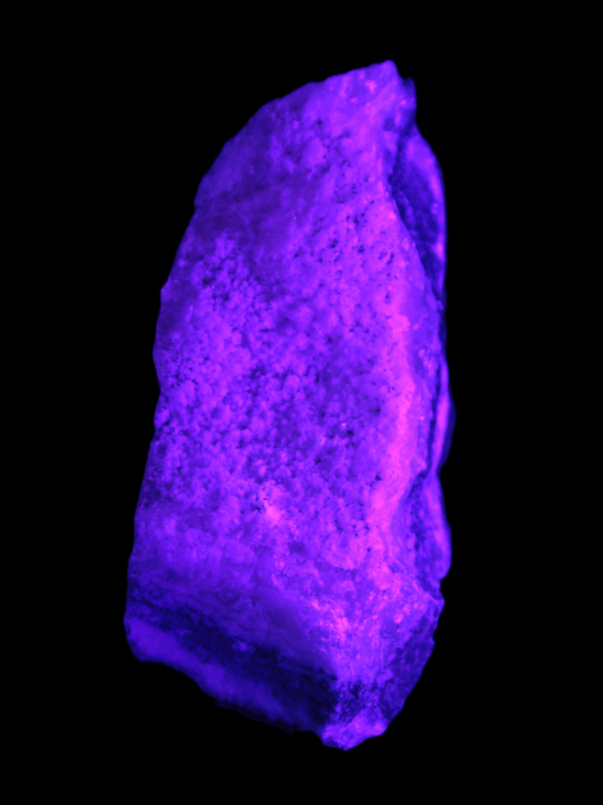 Pink Aragonite specimen on Ironstone matrix 102*53*36mm 276.8g in UV light - Rocks and Things Store