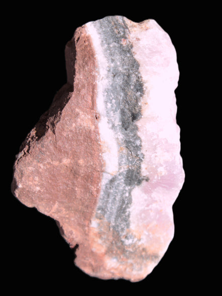 Pink Aragonite specimen on Ironstone matrix 102*53*36mm 276.8g in bright sunshine - Rocks and Things Store