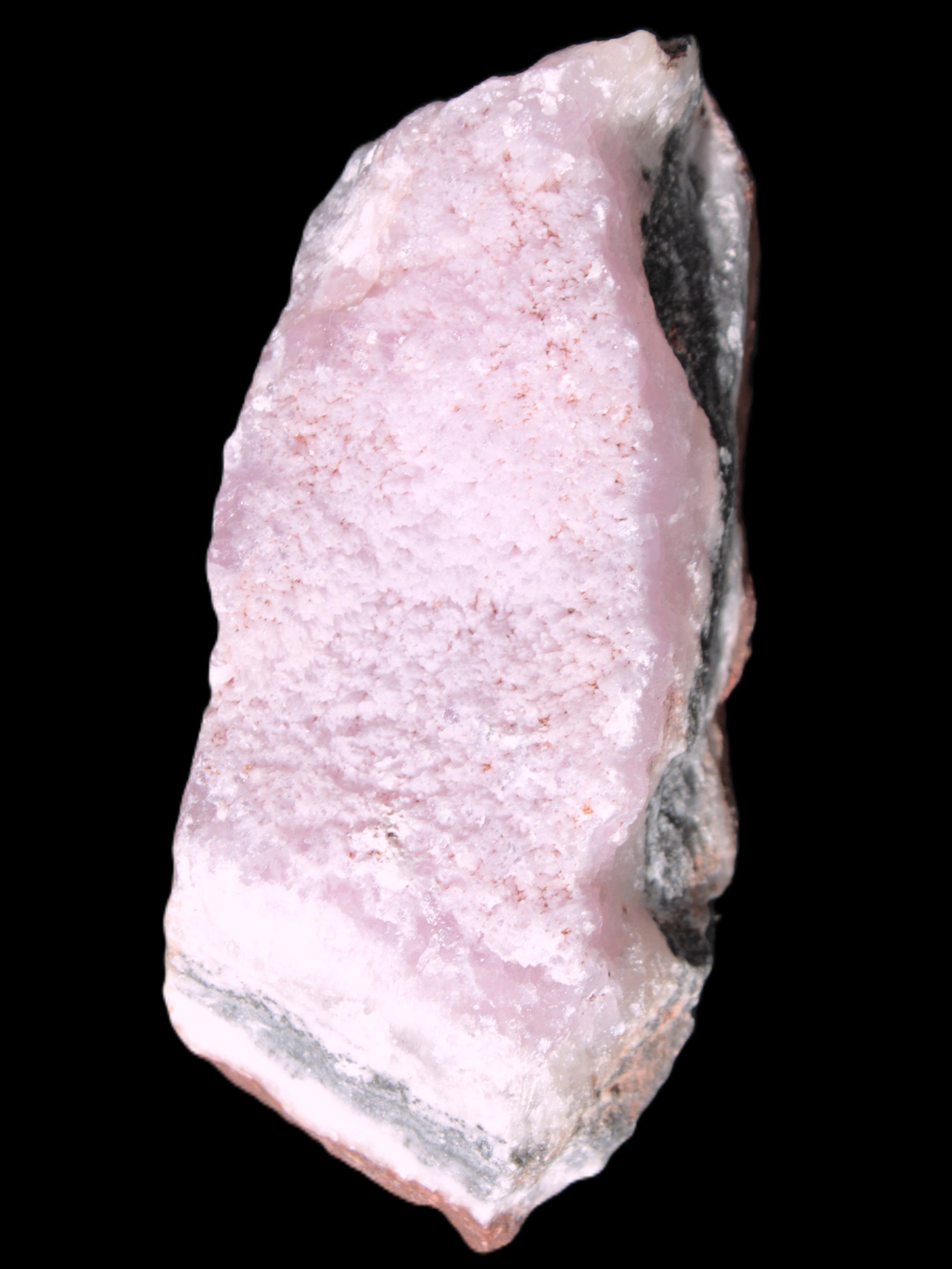 Pink Aragonite specimen on Ironstone matrix 102*53*36mm 276.8g in bright sunshine - Rocks and Things Store