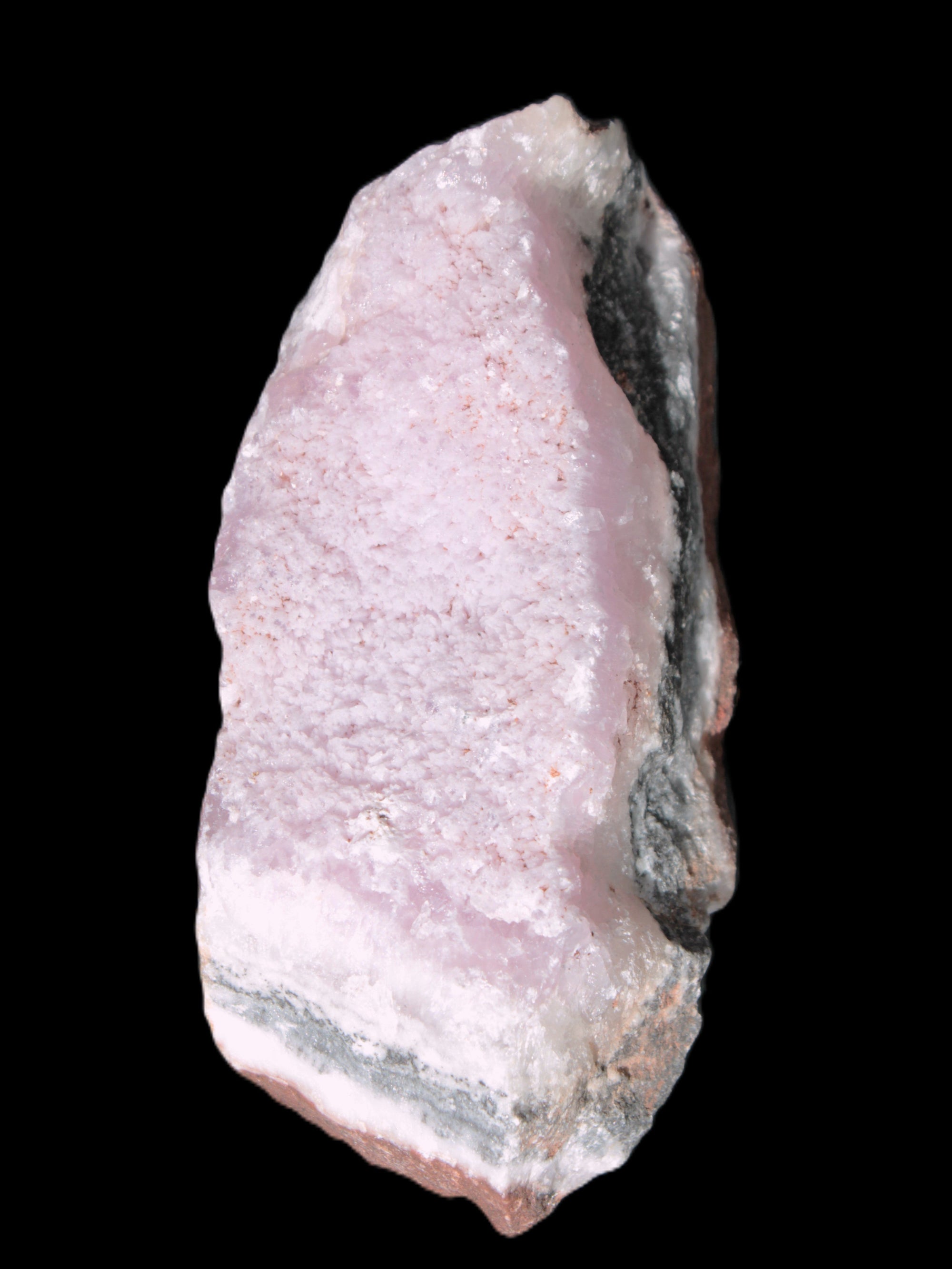 Pink Aragonite specimen on Ironstone matrix 102*53*36mm 276.8g in bright sunshine - Rocks and Things Store