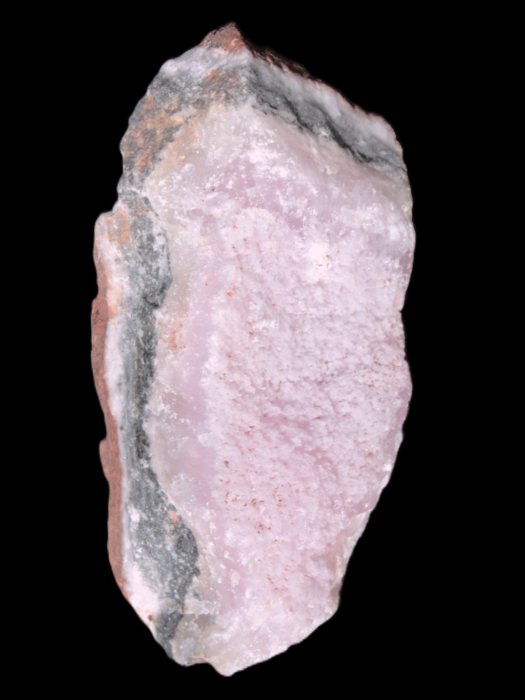 Pink Aragonite specimen on Ironstone matrix 102*53*36mm 276.8g in bright sunshine - Rocks and Things Store
