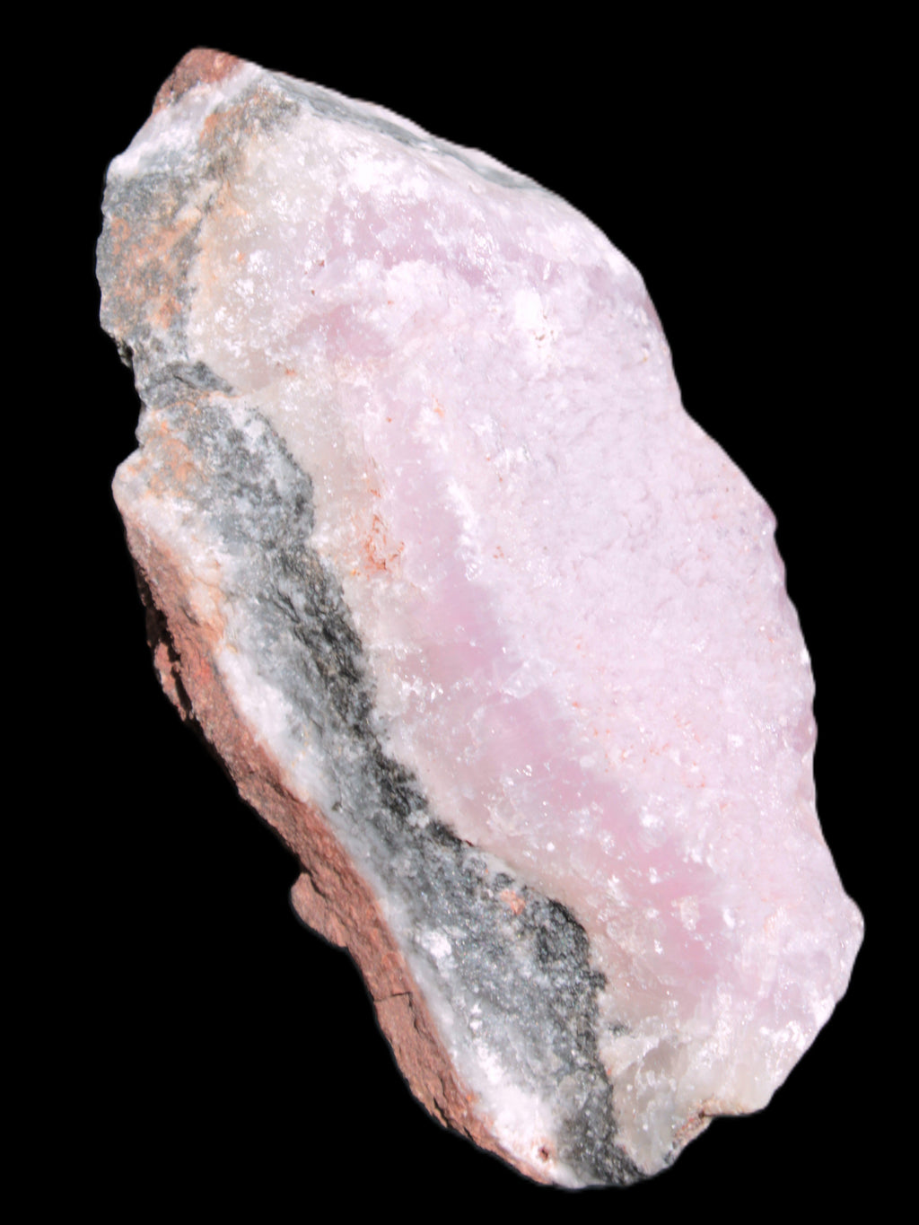Pink Aragonite specimen on Ironstone matrix 102*53*36mm 276.8g in bright sunshine - Rocks and Things Store
