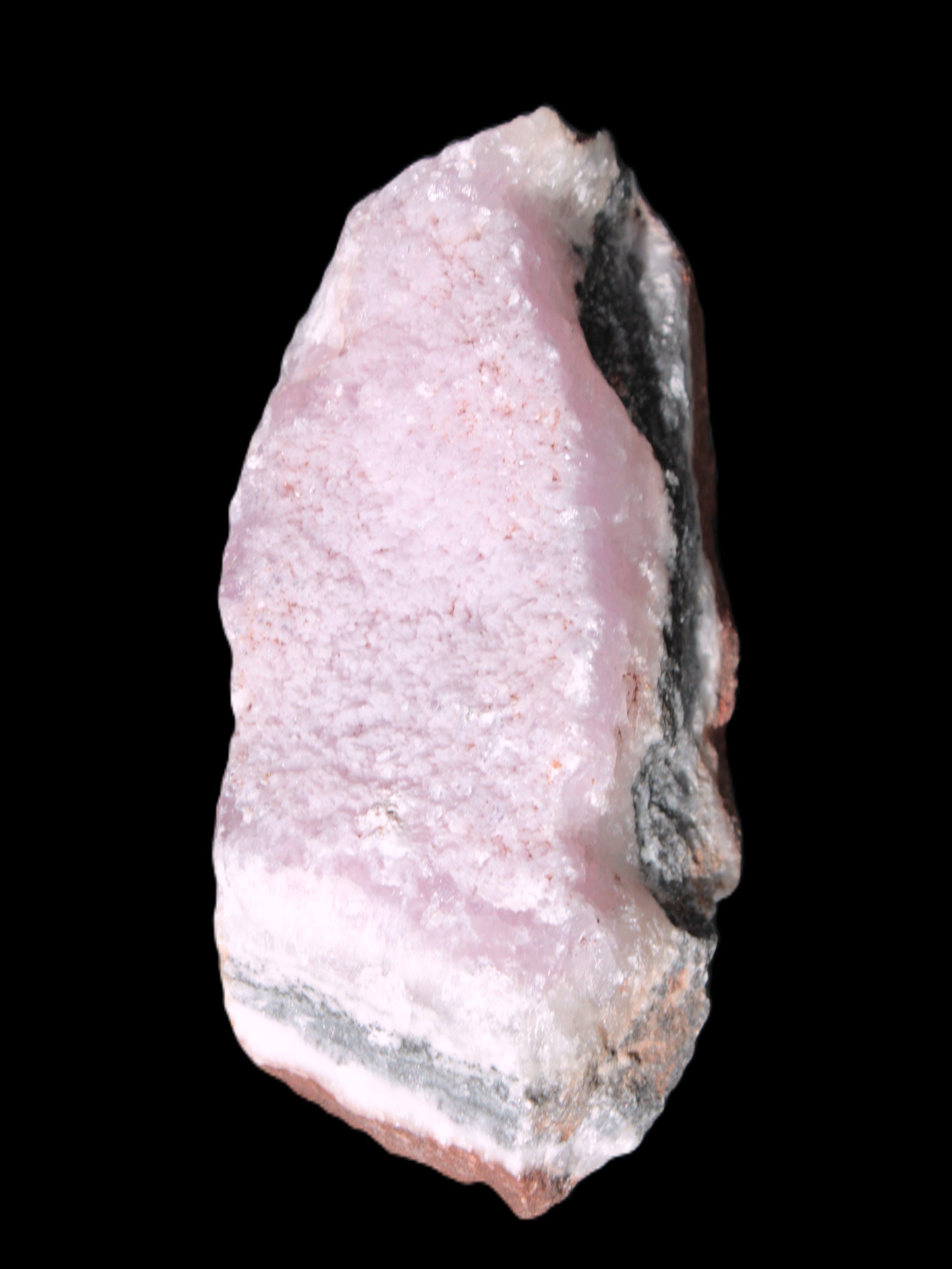 Pink Aragonite specimen on Ironstone matrix 102*53*36mm 276.8g in bright sunshine - Rocks and Things Store