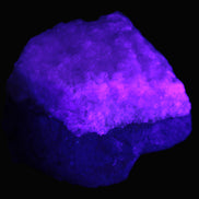 Pink Aragonite specimen on Ironstone matrix 75*45*67mm 462.2g in UV light - Rocks and Things Store