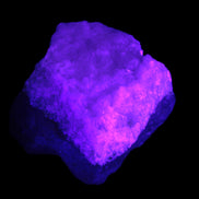 Pink Aragonite specimen on Ironstone matrix 75*45*67mm 462.2g in UV light - Rocks and Things Store