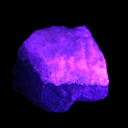 Pink Aragonite specimen on Ironstone matrix 75*45*67mm 462.2g in UV light - Rocks and Things Store