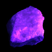 Pink Aragonite specimen on Ironstone matrix 75*45*67mm 462.2g in UV light - Rocks and Things Store