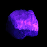 Pink Aragonite specimen on Ironstone matrix 75*45*67mm 462.2g in UV light - Rocks and Things Store