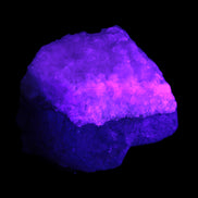 Pink Aragonite specimen on Ironstone matrix 75*45*67mm 462.2g in UV light - Rocks and Things Store