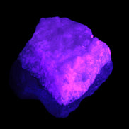 Pink Aragonite specimen on Ironstone matrix 75*45*67mm 462.2g in UV light - Rocks and Things Store