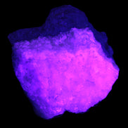 Pink Aragonite specimen on Ironstone matrix 75*45*67mm 462.2g in UV light - Rocks and Things Store