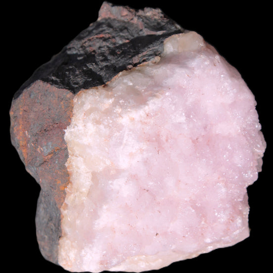 Pink Aragonite specimen on Ironstone matrix 75*45*67mm 462.2g in sunlight - Rocks and Things Store