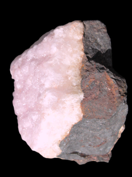 Pink Aragonite specimen on Ironstone matrix 75*45*67mm 462.2g in bright sunlight - Rocks and Things Store