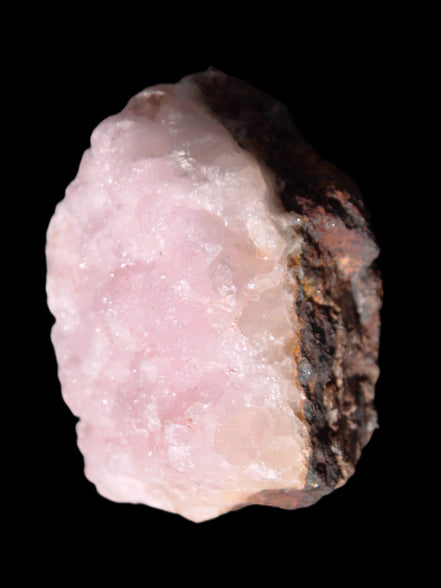 Pink Aragonite specimen on Ironstone matrix 75*45*67mm 462.2g in bright sunlight - Rocks and Things Store