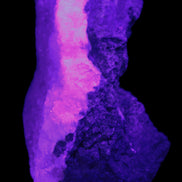 Pink Aragonite specimen on Ironstone matrix 113*53*65mm 379.8g in UV light -  Rocks and Things Store
