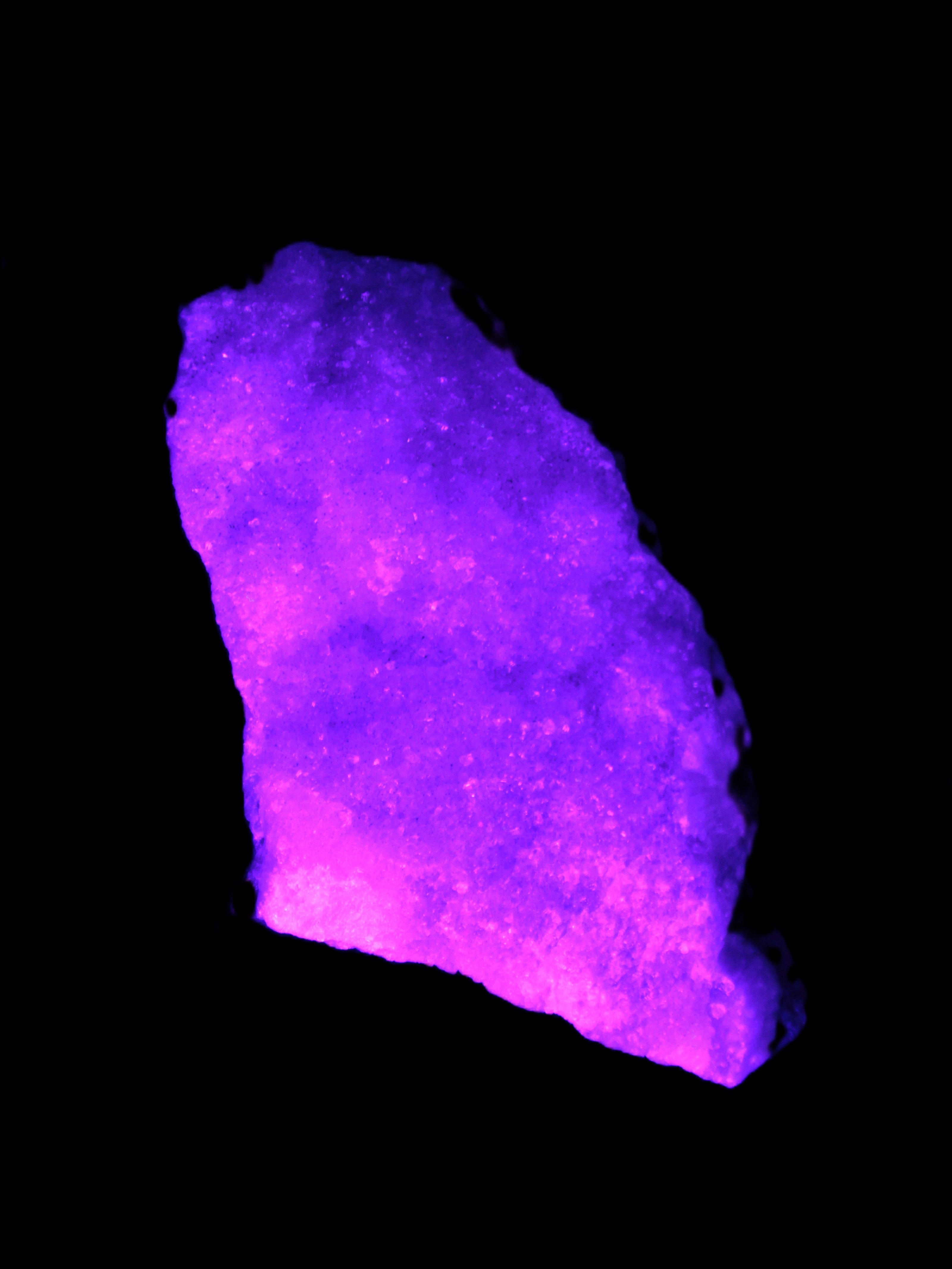 Pink Aragonite specimen on Ironstone matrix 113*53*65mm 379.8g in UV light -  Rocks and Things Store