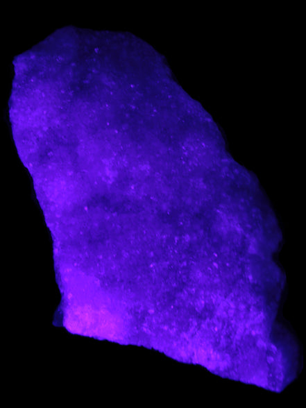 Pink Aragonite specimen on Ironstone matrix 113*53*65mm 379.8g in UV light -  Rocks and Things Store