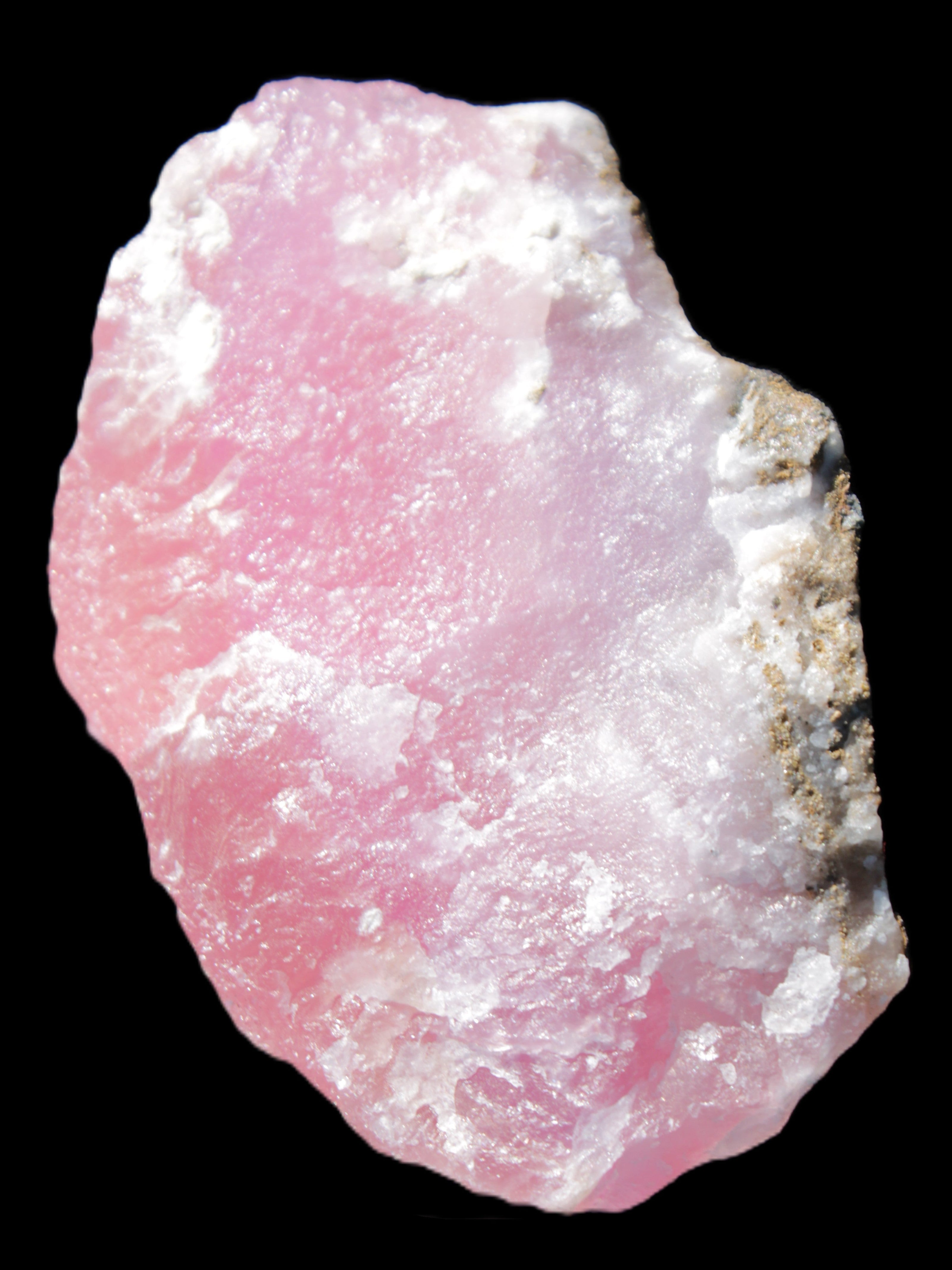 Pink Aragonite specimen 63*32*58mm 169.5g in sunlight - Rocks and Things Store
