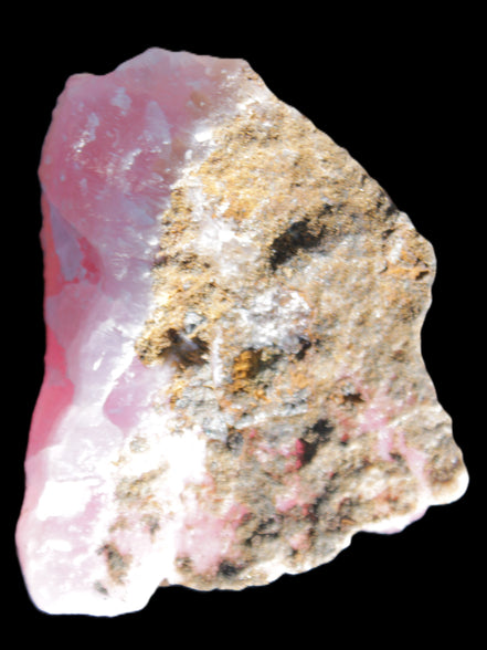 Pink Aragonite specimen 63*32*58mm 169.5g in sunlight - Rocks and Things Store