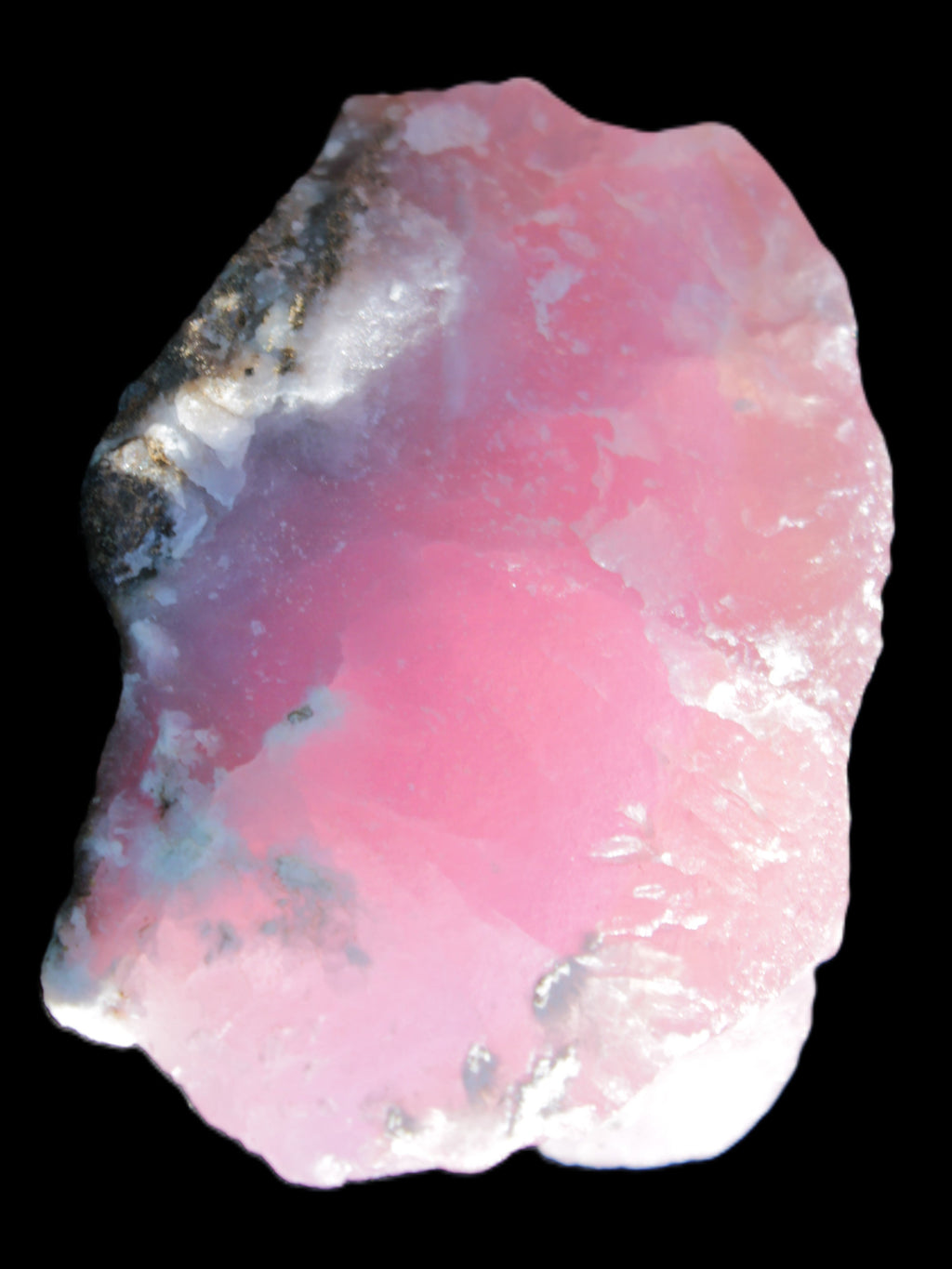 Pink Aragonite specimen 63*32*58mm 169.5g in sunlight - Rocks and Things Store