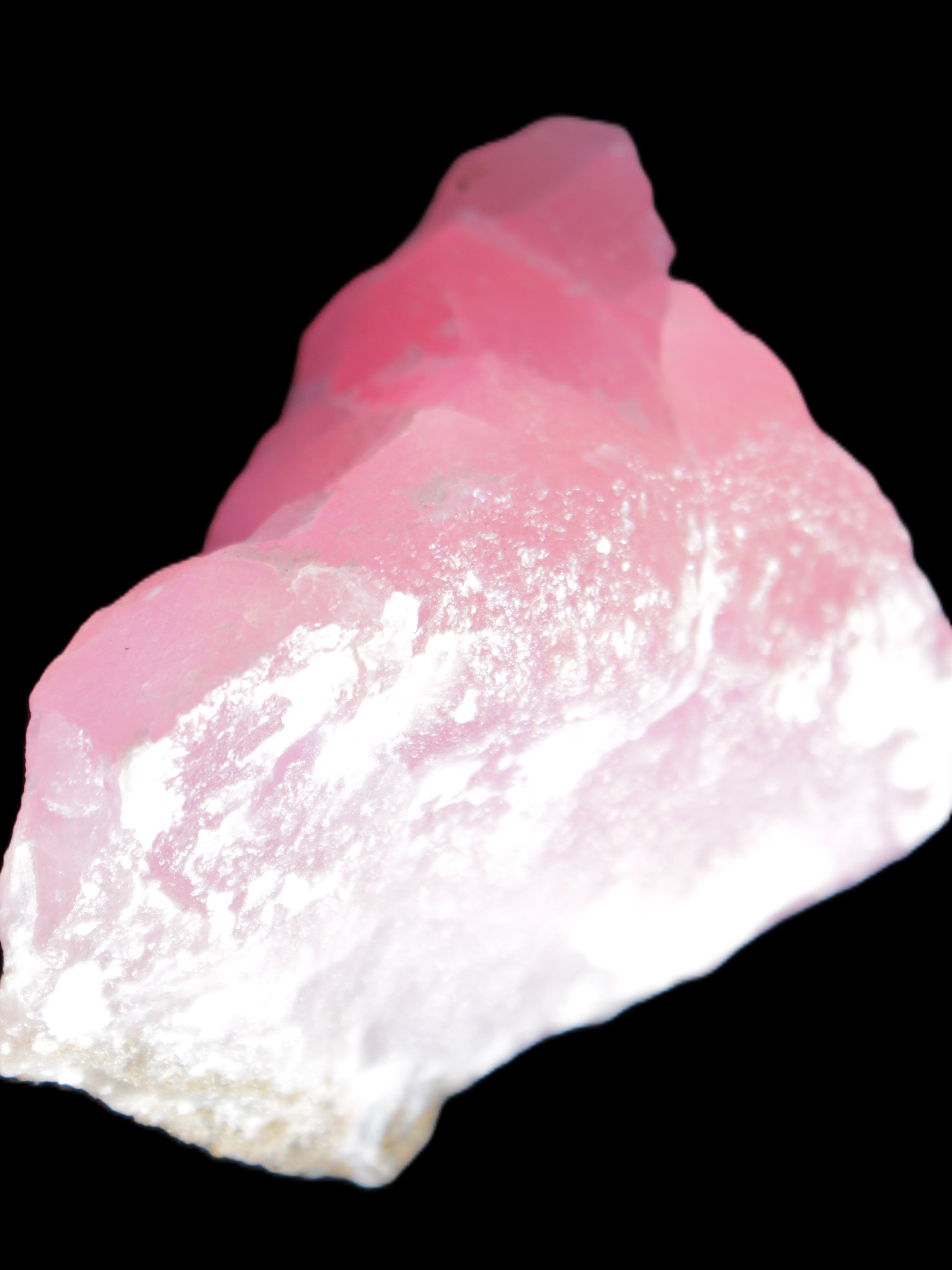 Pink Aragonite specimen 63*32*58mm 169.5g in sunlight - Rocks and Things Store