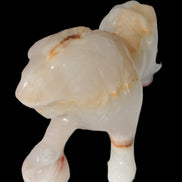 Afghan Jade Onyx hand-carved Lion 503g Rocks and Things