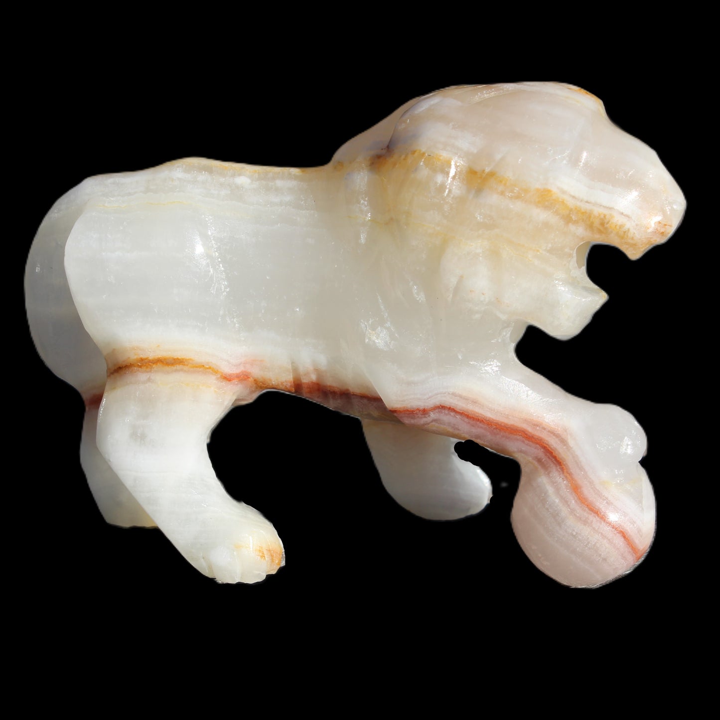 Afghan Jade Onyx hand-carved Lion 503g Rocks and Things