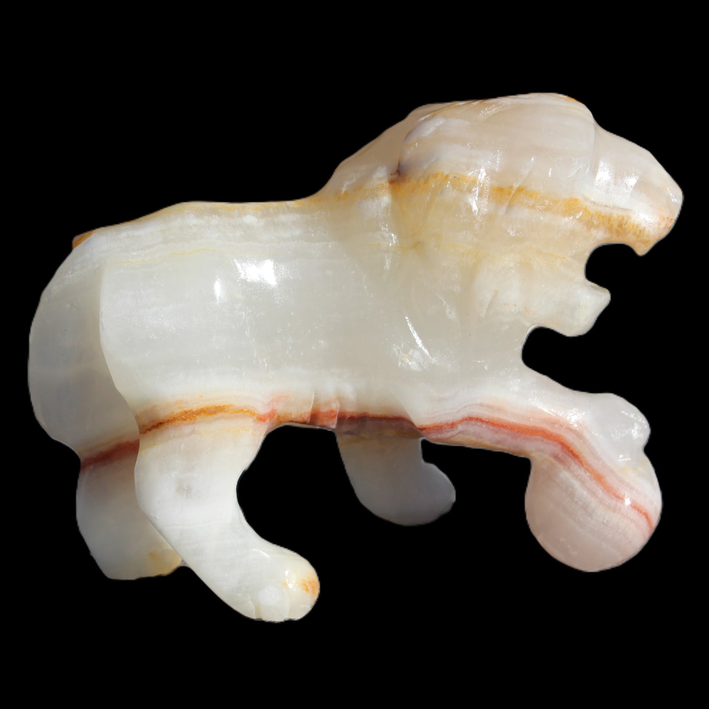 Afghan Jade Onyx hand-carved Lion 503g Rocks and Things