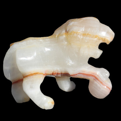 Afghan Jade Onyx hand-carved Lion 503g Rocks and Things