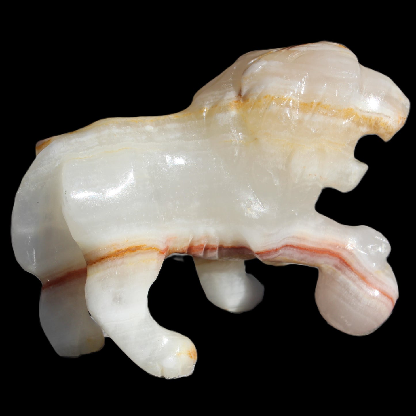 Afghan Jade Onyx hand-carved Lion 503g Rocks and Things