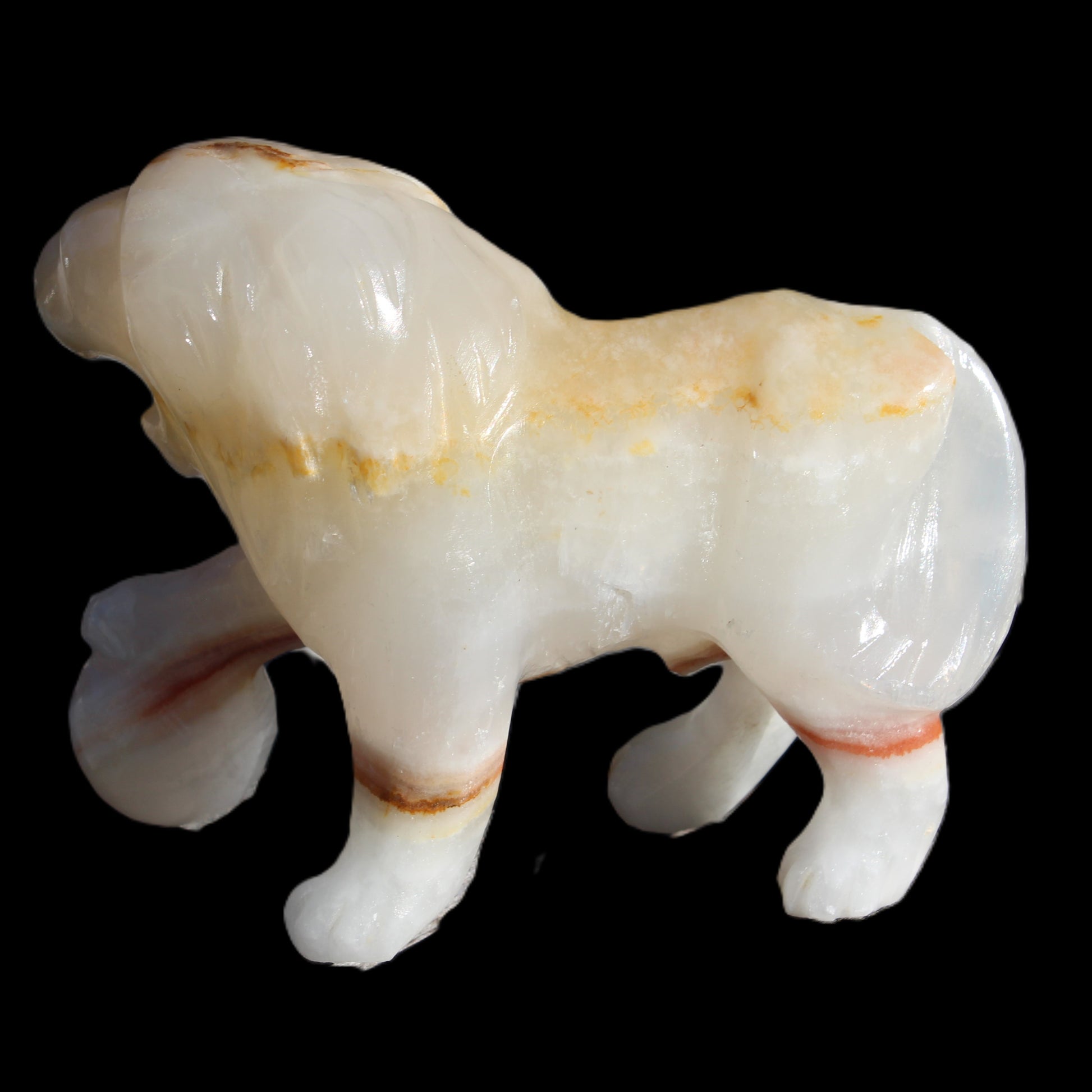 Afghan Jade Onyx hand-carved Lion 503g Rocks and Things