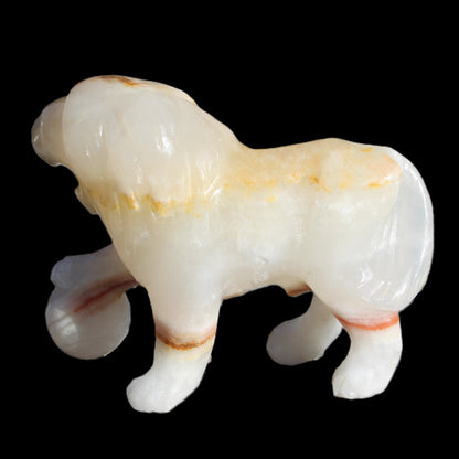 Afghan Jade Onyx hand-carved Lion 503g Rocks and Things