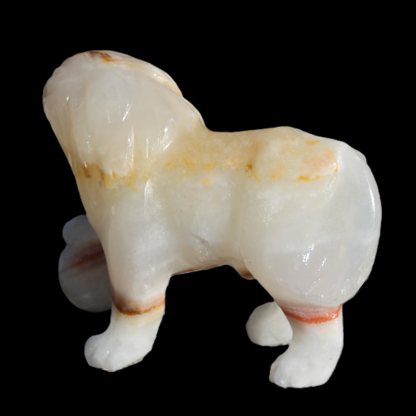 Afghan Jade Onyx hand-carved Lion 503g Rocks and Things