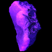 Pink Aragonite specimen on Ironstone matrix  64*26*28mm 70g in UV light - Rocks and Things Store