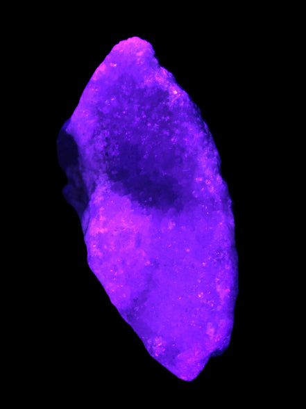 Pink Aragonite specimen on Ironstone matrix  64*26*28mm 70g in UV light - Rocks and Things Store