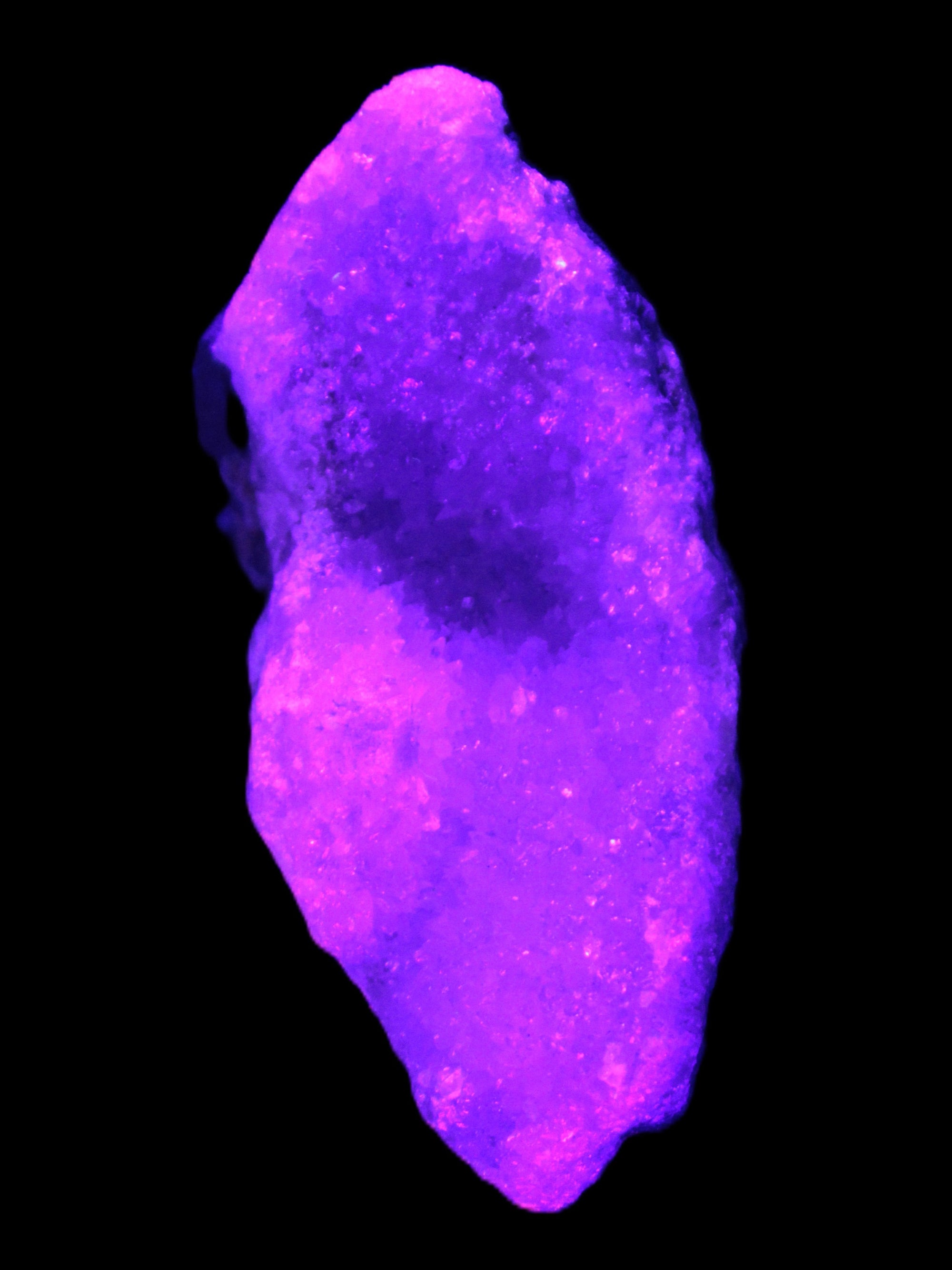 Pink Aragonite specimen on Ironstone matrix  64*26*28mm 70g in UV light - Rocks and Things Store
