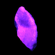 Pink Aragonite specimen on Ironstone matrix  64*26*28mm 70g in UV light - Rocks and Things Store