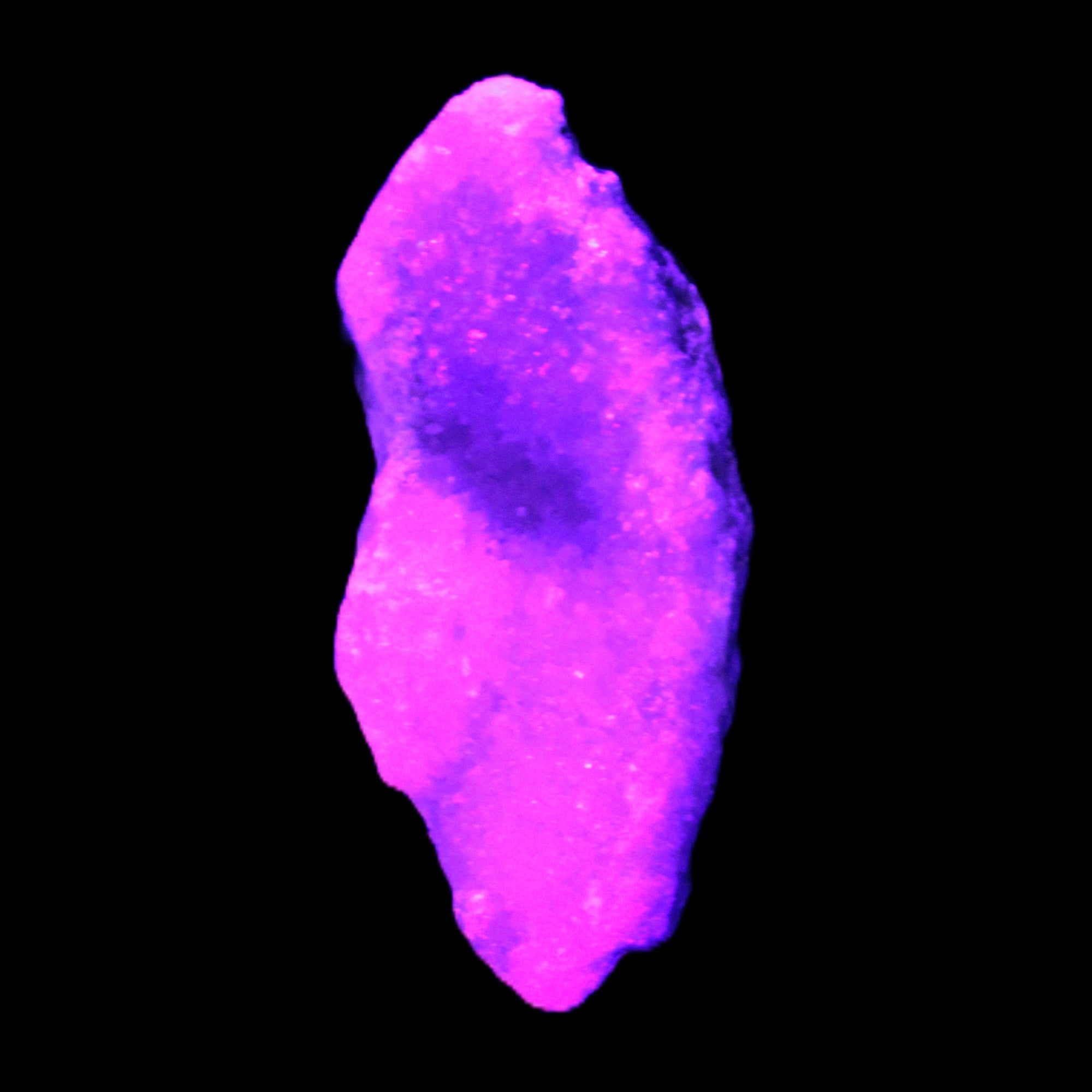 Pink Aragonite specimen on Ironstone matrix  64*26*28mm 70g in UV light - Rocks and Things Store