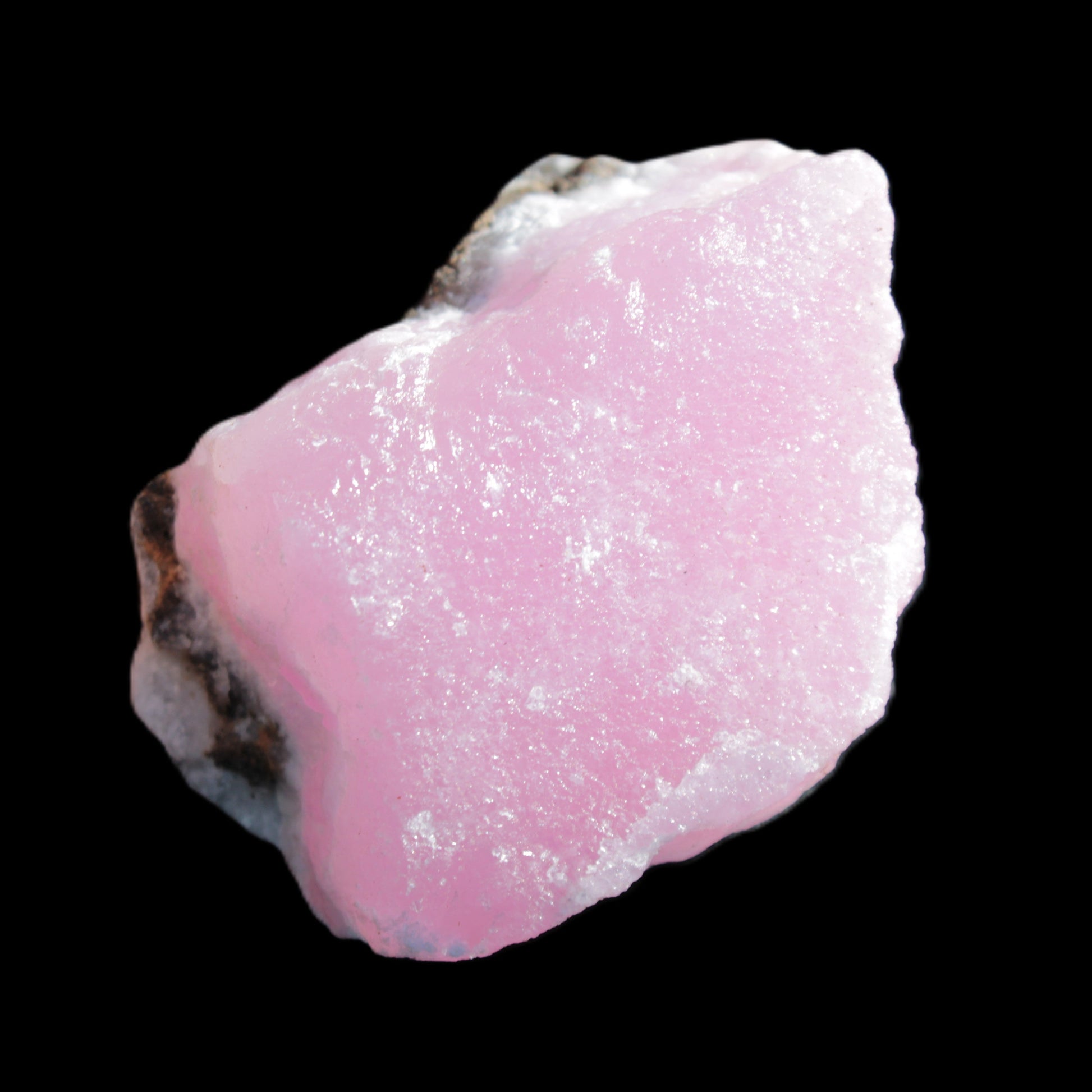 Pink Aragonite specimen on Ironstone matrix 56*42*40mm 96.2g in sunlight - Rocks and Things Store