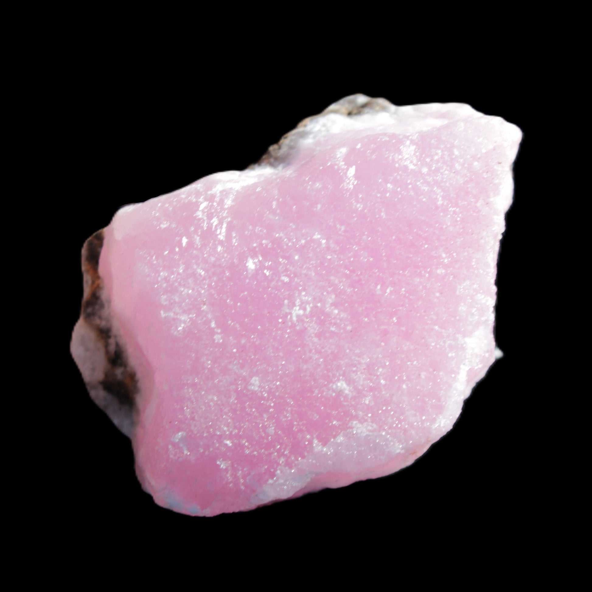 Pink Aragonite specimen on Ironstone matrix 56*42*40mm 96.2g in sunlight - Rocks and Things Store